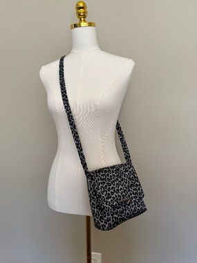 Nine West leopard print nylon crossbody
